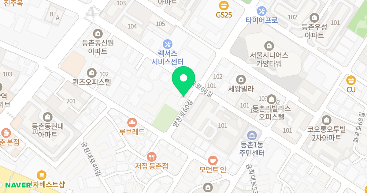 루미에르 위치 지도 - 서울특별시 강서구 양천로60길 60