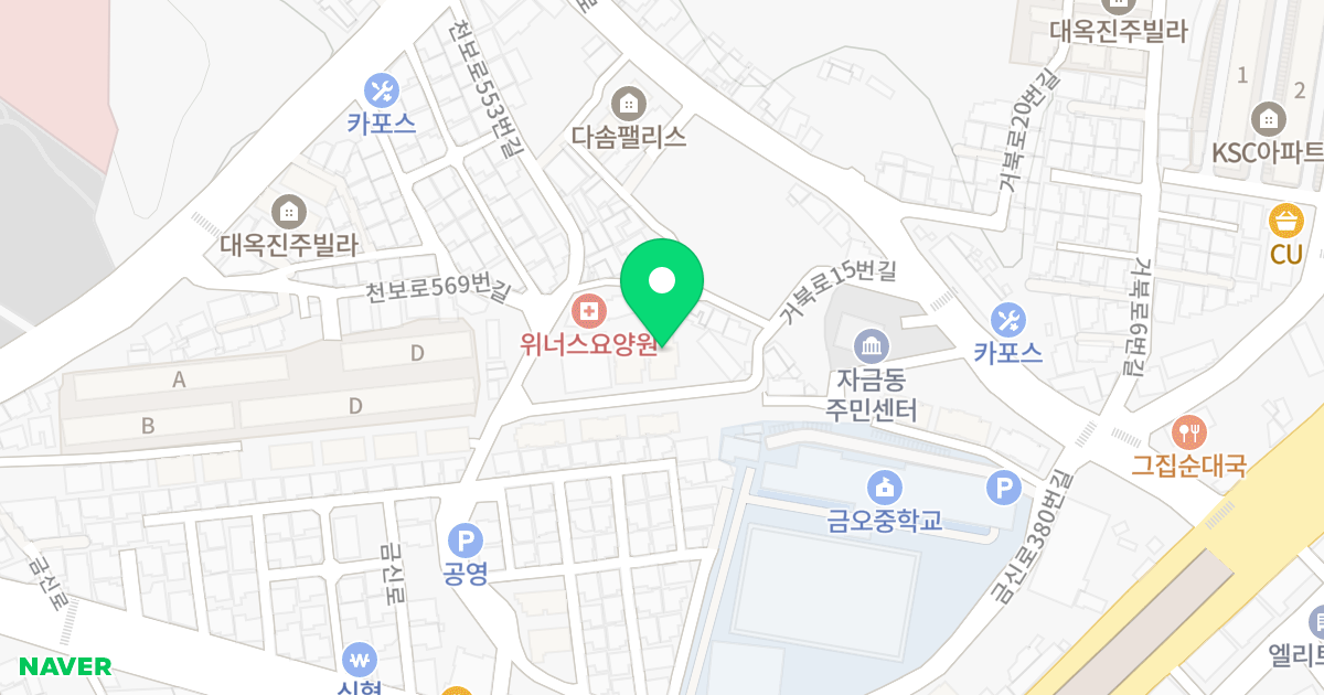 라움빌리지102동 위치 지도 - 경기도 의정부시