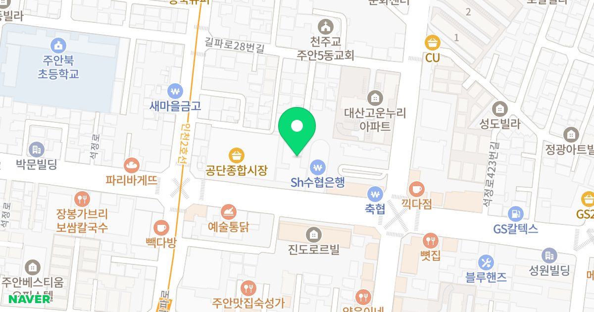 더로프트2 위치 지도 - 인천광역시 미추홀구 석정로 405