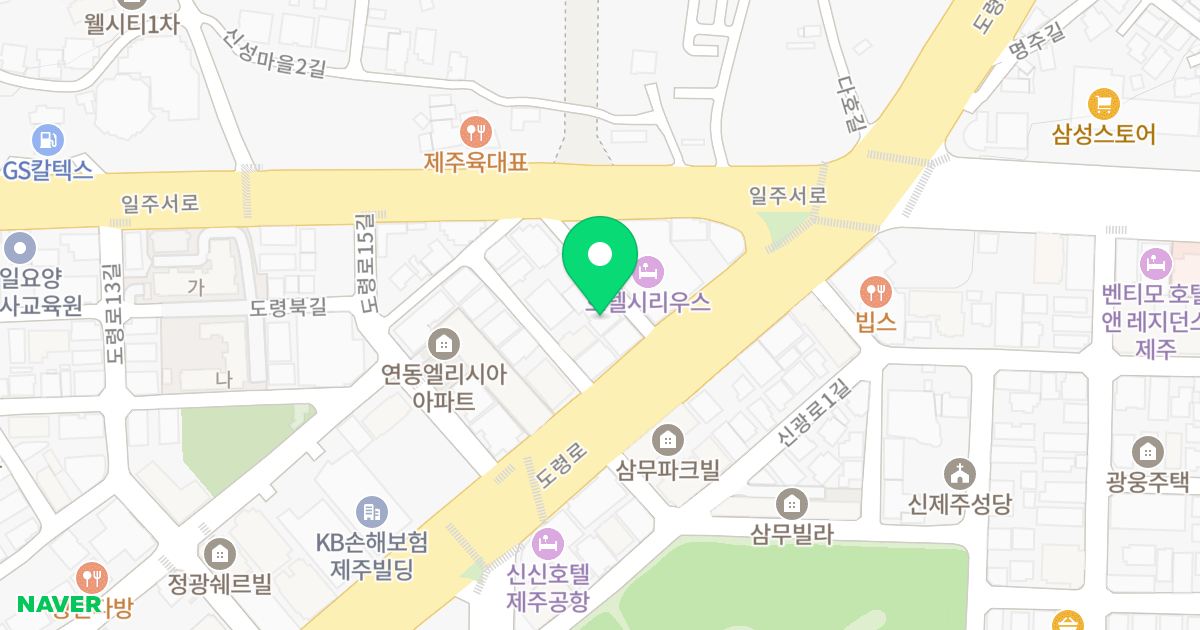 라비(LA Vie) 위치 지도 - 제주특별자치도 제주시 도령로 131-1