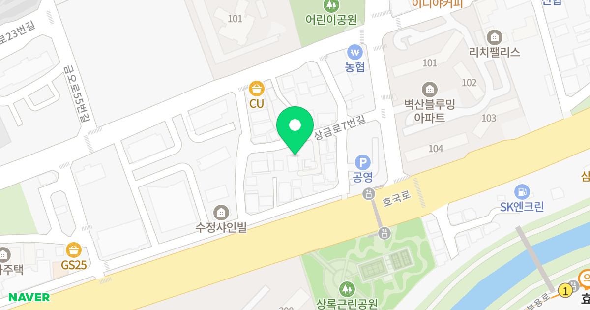 금오쉐르빌 위치 지도 - 경기도 의정부시 금오로76번길 26