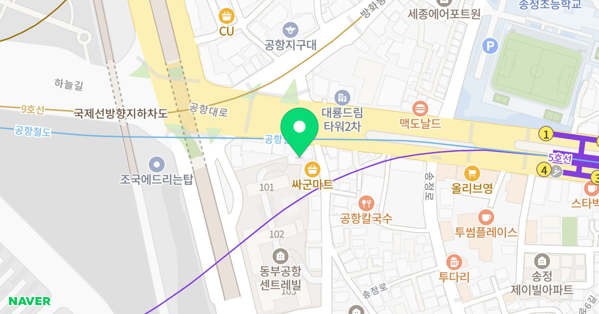 크라운타워 위치 지도 - 서울특별시 강서구 남부순환로 1