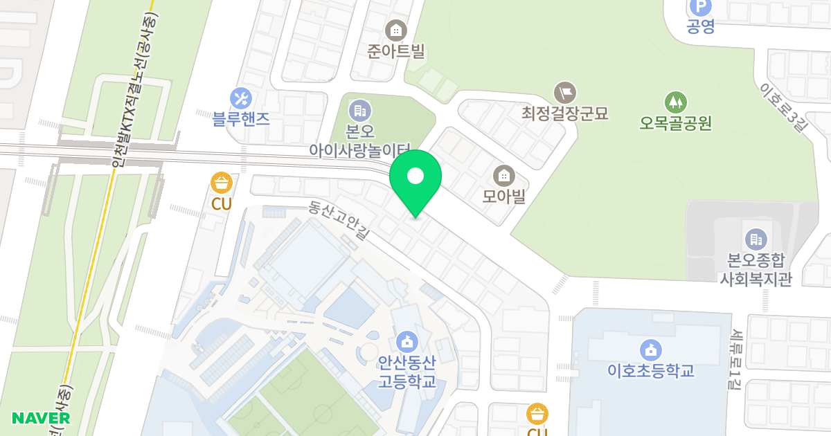더펠리체 위치 지도 - 경기도 안산시 상록구 이호로 16