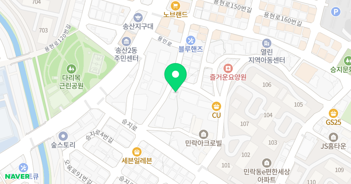 한솔쉐르빌 위치 지도 - 경기도 의정부시