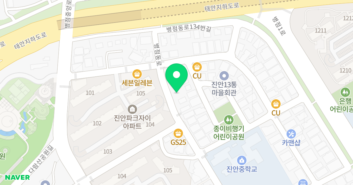 더엘 리아체 위치 지도 - 경기도 화성시 병점동로 158