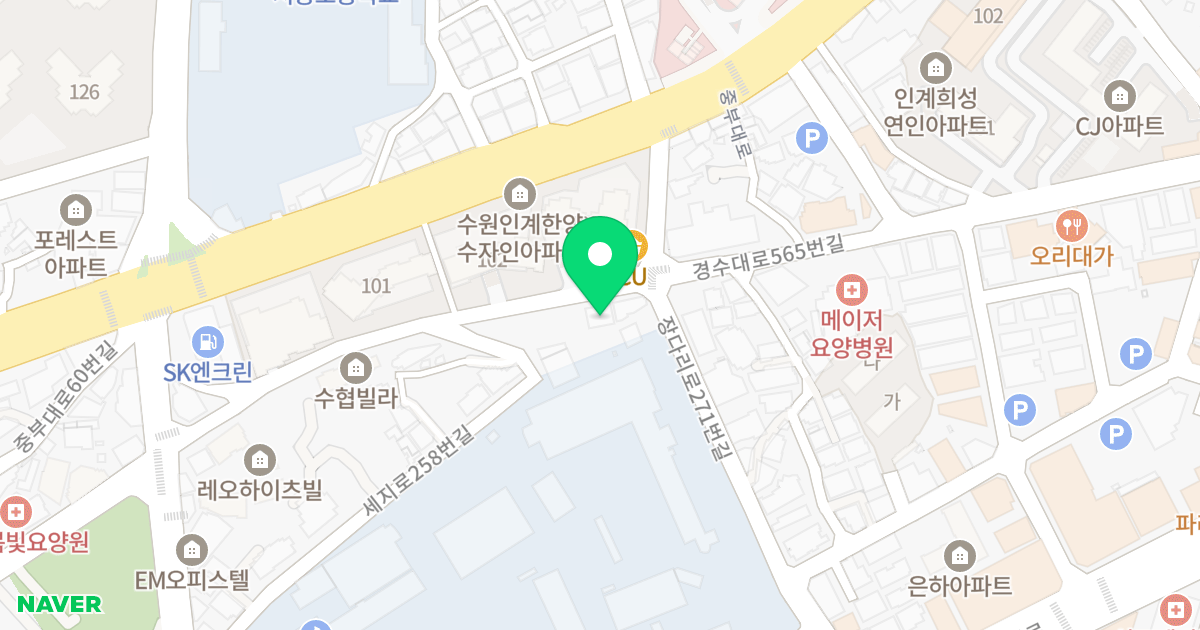 동수원빌 제1동 위치 지도 - 경기도 수원시 팔달구 세지로270번길 44