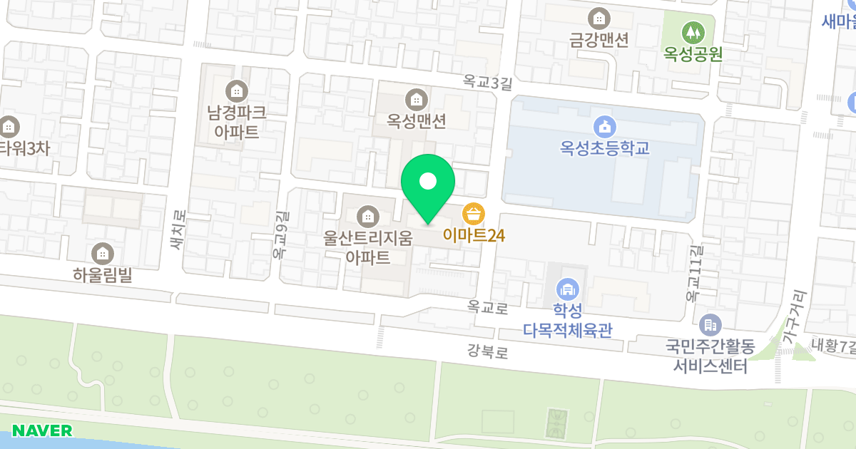 영우트리지움2차 위치 지도 - 울산광역시 중구 옥교15길 12