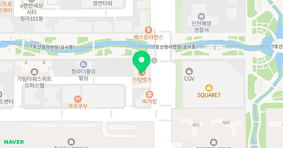 에이펙스 청라 위치 지도 - 인천광역시 서구 청라루비로 81