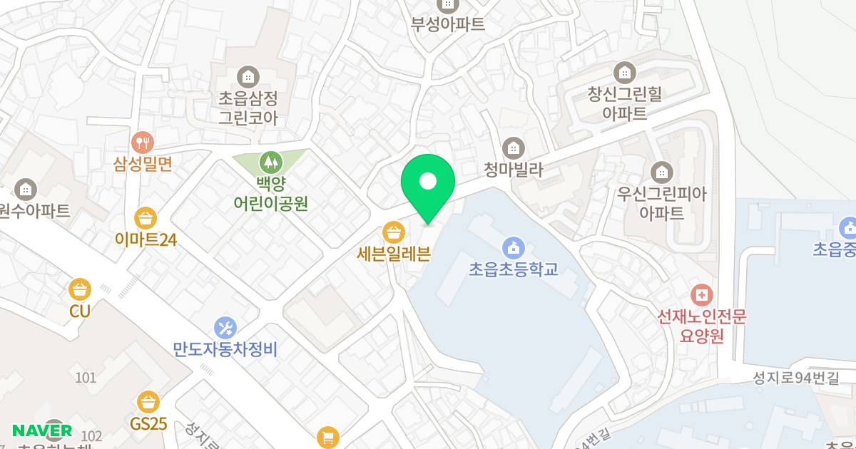 유-드림 하우스 위치 지도 - 부산광역시 부산진구 성지로114번길 36