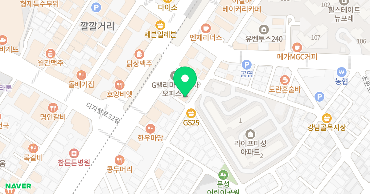 더 마인드 위치 지도 - 서울특별시 관악구 조원로2길 16