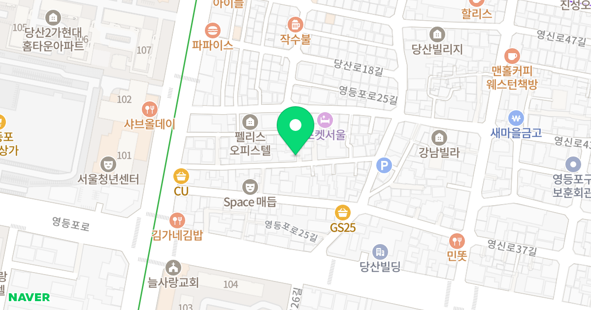 신현빌 위치 지도 - 서울특별시 영등포구 당산로12길 11