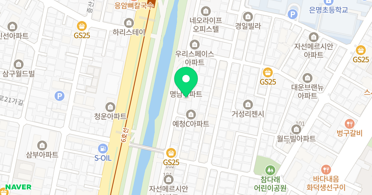 (122-13) 위치 지도 - 서울특별시 은평구 불광천길 502