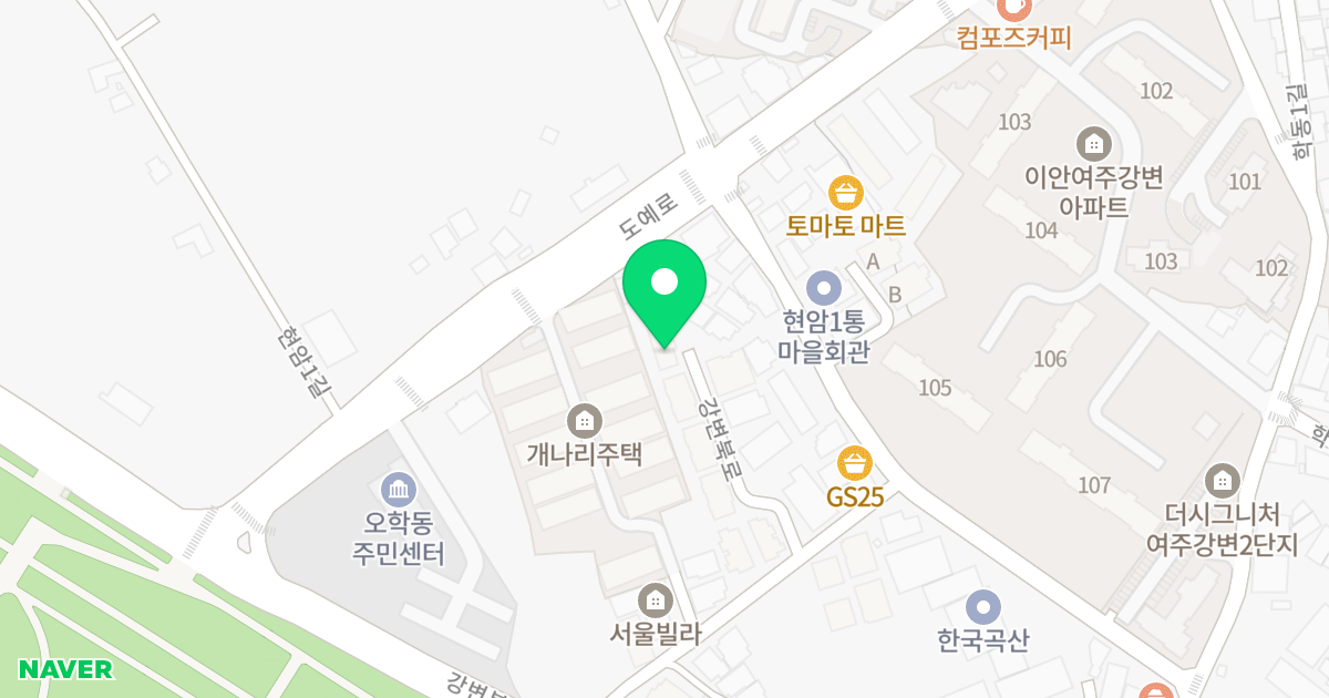 한강타운 위치 지도 - 경기도 여주시 강변북로 104-33