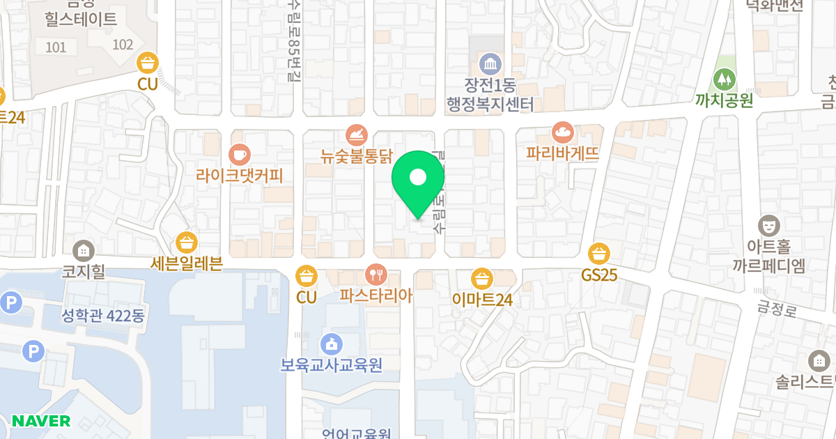 메종62 위치 지도 - 부산광역시 금정구 수림로75번길 62