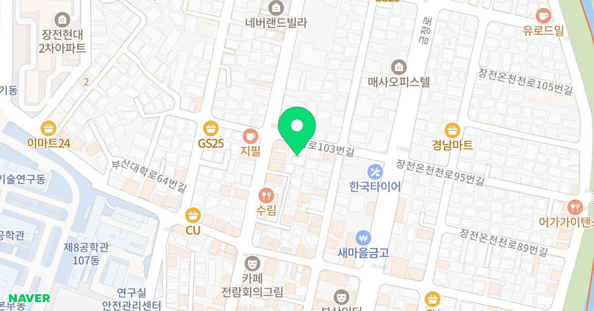 (389-2) 위치 지도 - 부산광역시 금정구 금정로103번길 17