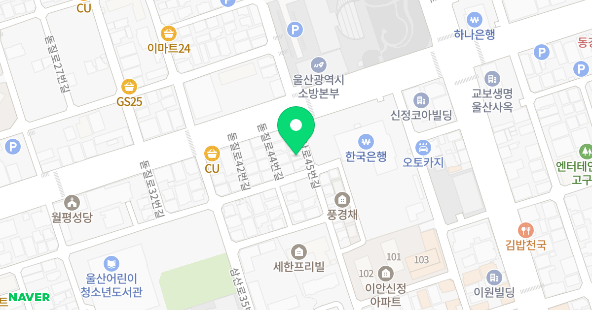 (693-3) 위치 지도 - 울산광역시 남구 삼산로45번길 41