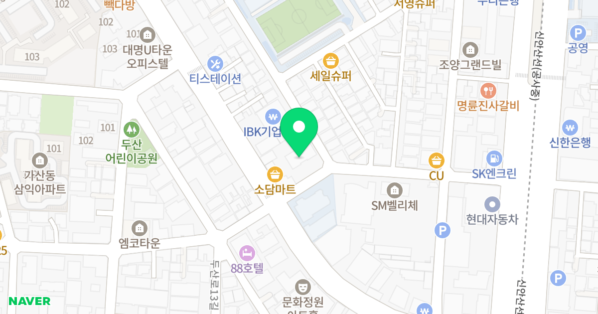 메트로65 위치 지도 - 서울특별시 금천구 시흥대로139길 36