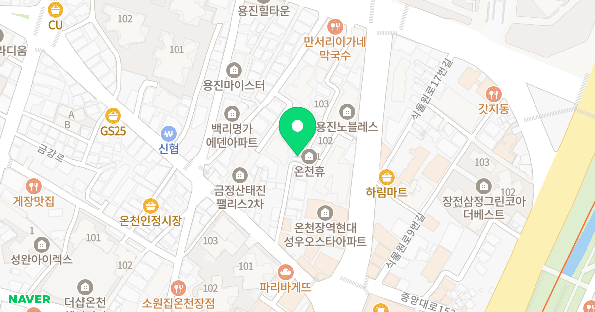 까사펠리체 장전 위치 지도 - 부산광역시 금정구 식물원로27번길 42
