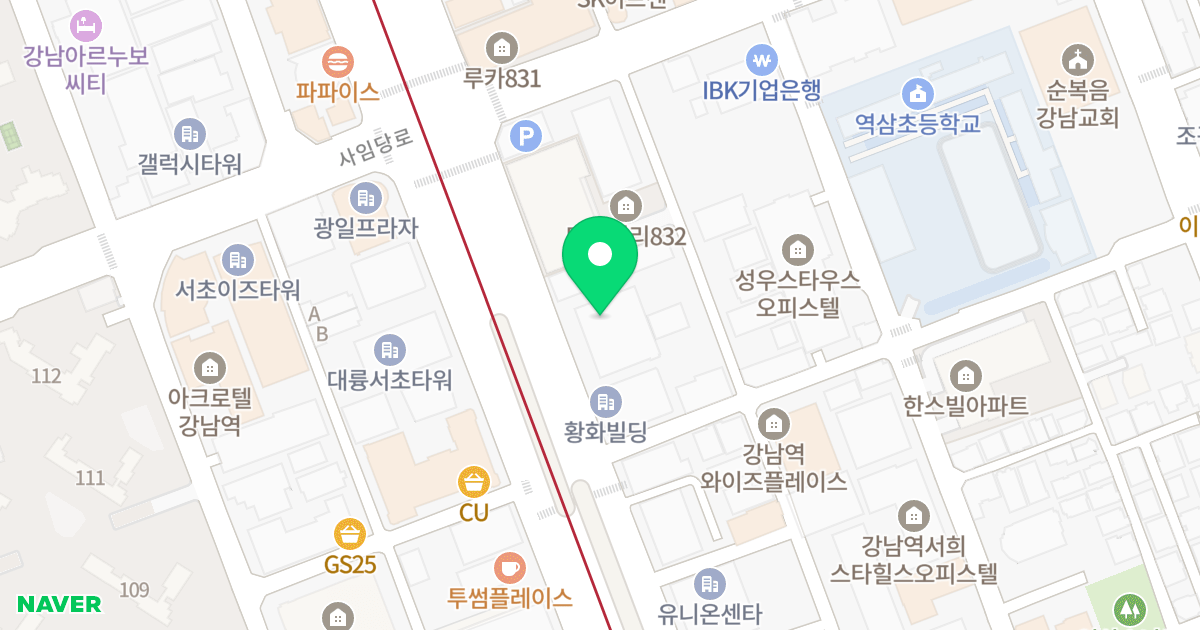 역삼디오슈페리움 위치 지도 - 서울특별시 강남구 강남대로 324