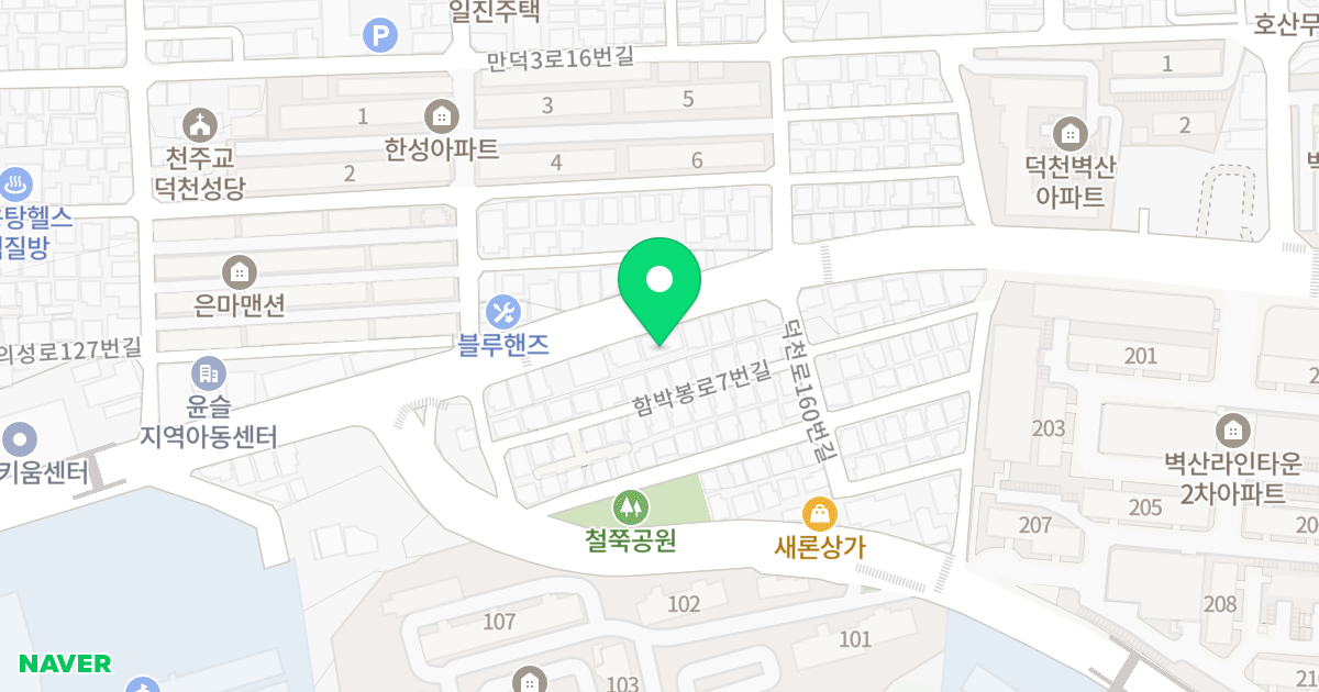 섬강스위트빌라 위치 지도 - 부산광역시 북구 덕천로 154