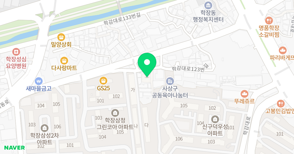 하온빌리지 위치 지도 - 부산광역시 사상구 학감대로123번길 19-61