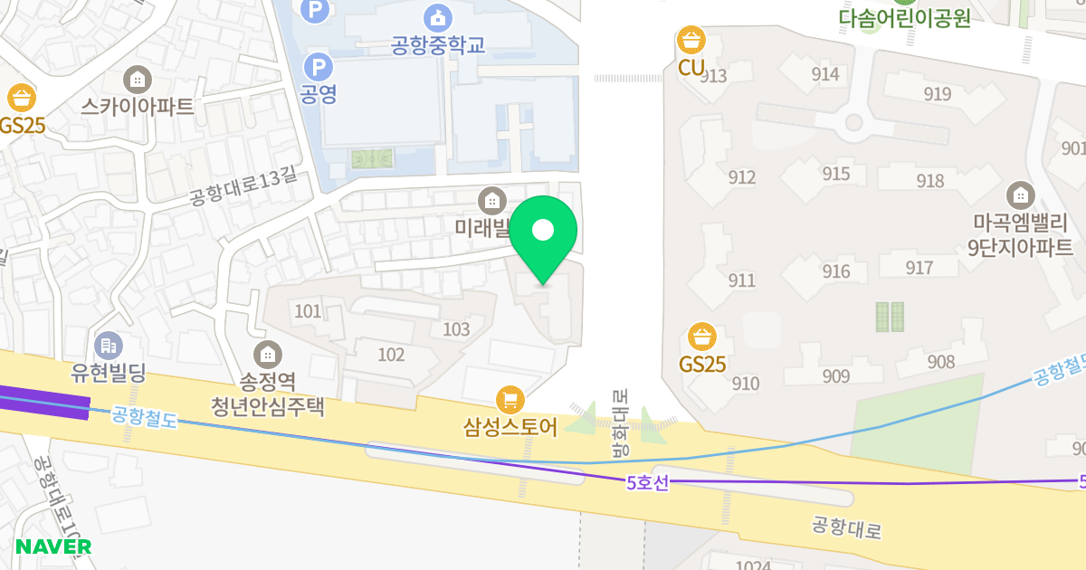 헬리그라프 마곡에디션 위치 지도 - 서울특별시 강서구 방화대로19길 3