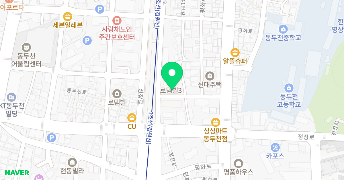 (631-51) 위치 지도 - 경기도 동두천시