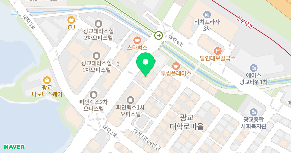 킴앤코 시티하임II 위치 지도 - 경기도 수원시 영통구