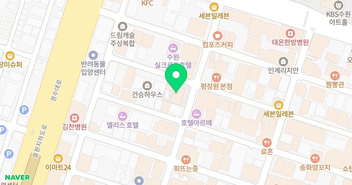 인계동 1023-2 업무시설 (케이비부동산신탁(주)) 위치 지도 - 경기도 수원시 팔달구 인계로94번길 27-26