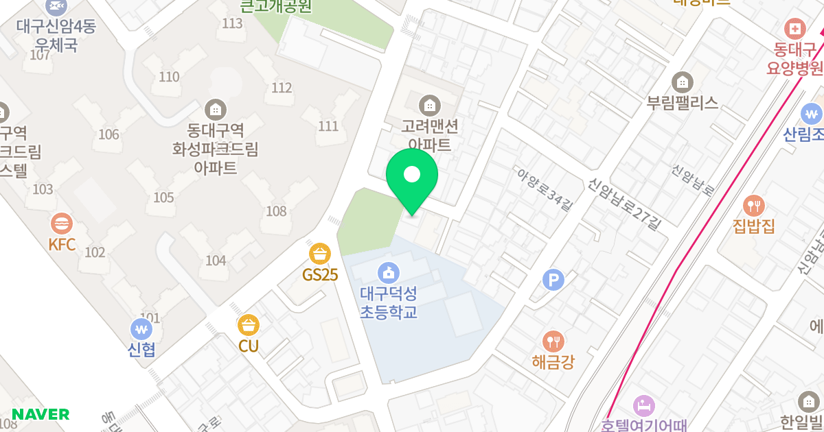 M.프라자 위치 지도 - 대구광역시 동구 신암남로23길 26-6