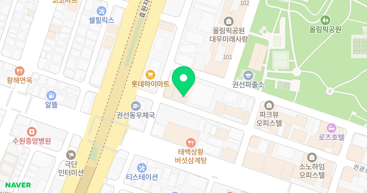 알스퀘어 위치 지도 - 경기도 수원시 권선구 경수대로384번길 13