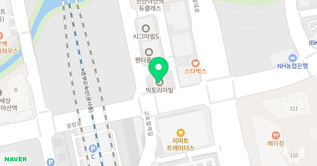 빅토리아빌 위치 지도 - 충청남도 아산시 배방읍 광장로 181