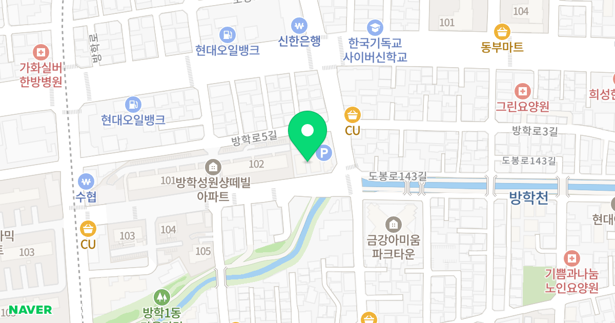 젬스톤타운 위치 지도 - 서울특별시 도봉구