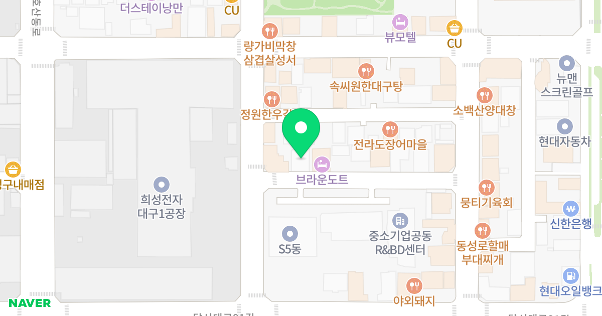 엠에이치엘퍼스트호산동 위치 지도 - 대구광역시 달서구 성서공단로11길 64-3