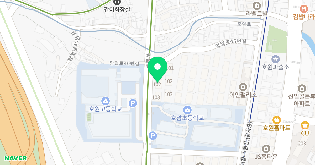 호원플로렌스타운 위치 지도 - 경기도 의정부시 망월로 49