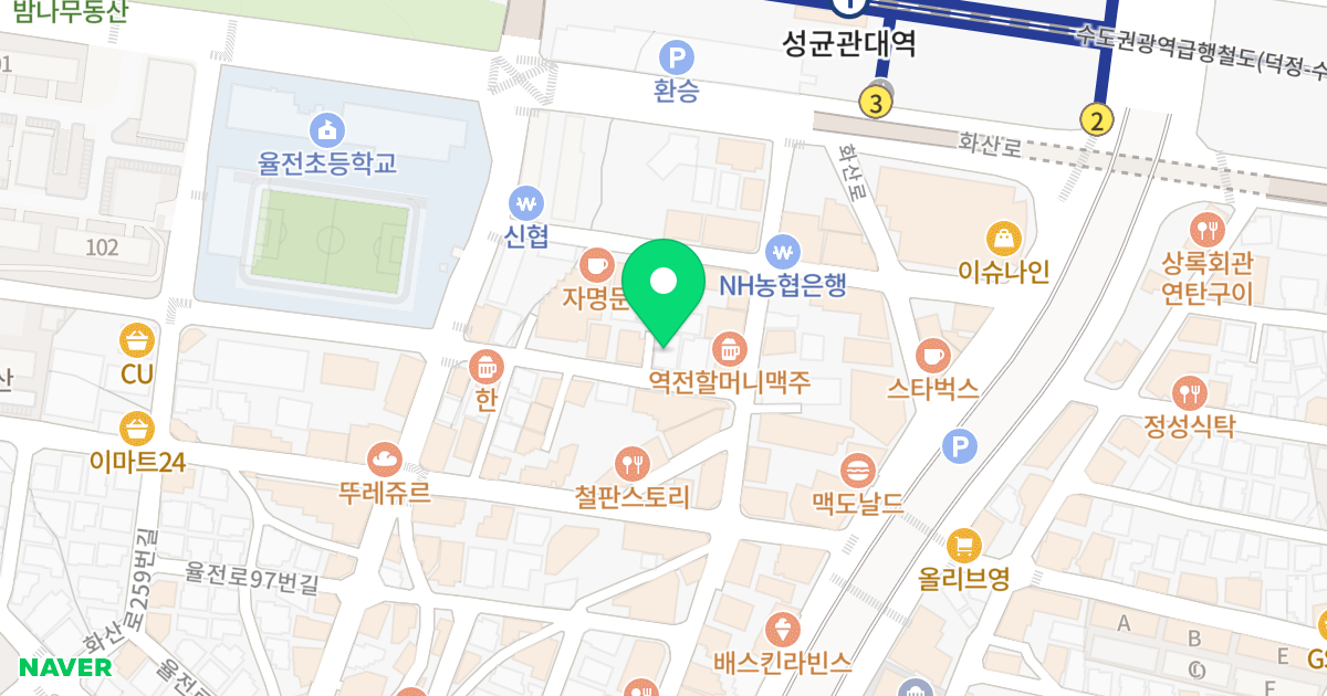 (296-41) 위치 지도 - 경기도 수원시 장안구 율전로108번길 17