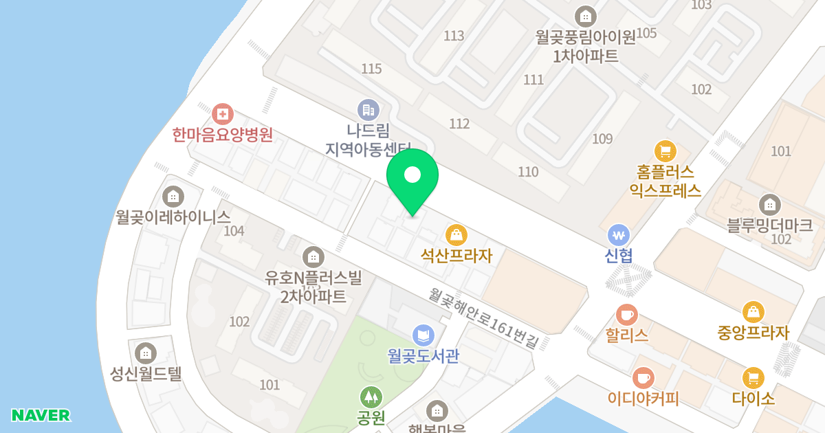 유니빌 위치 지도 - 경기도 시흥시 월곶중앙로 81-1