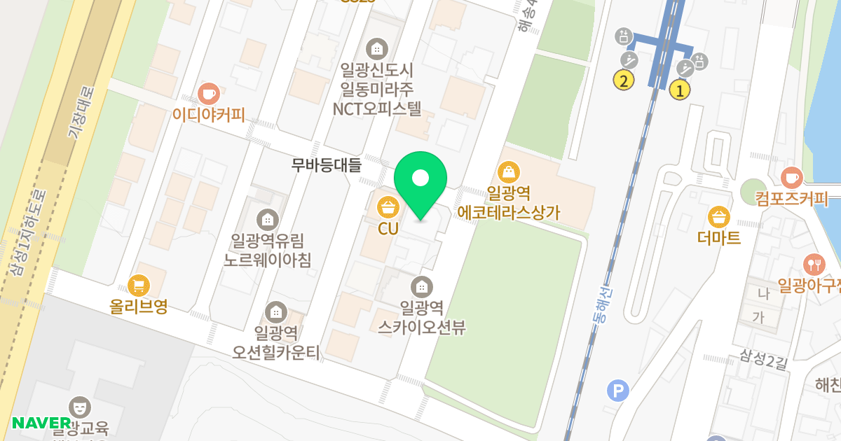 센트로나인 위치 지도 - 부산광역시 기장군 일광읍 해송4로 11