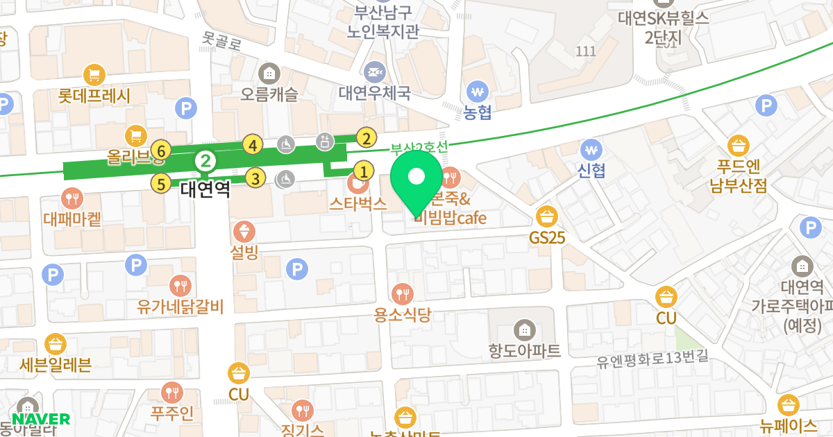 아이리스 오피스텔 위치 지도 - 부산광역시 남구 유엔평화로3번길 29