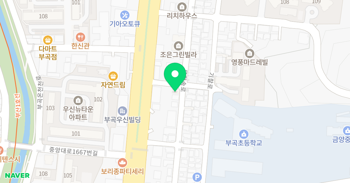 YOUNG'S HOUSE 위치 지도 - 부산광역시 금정구 무학송로 35