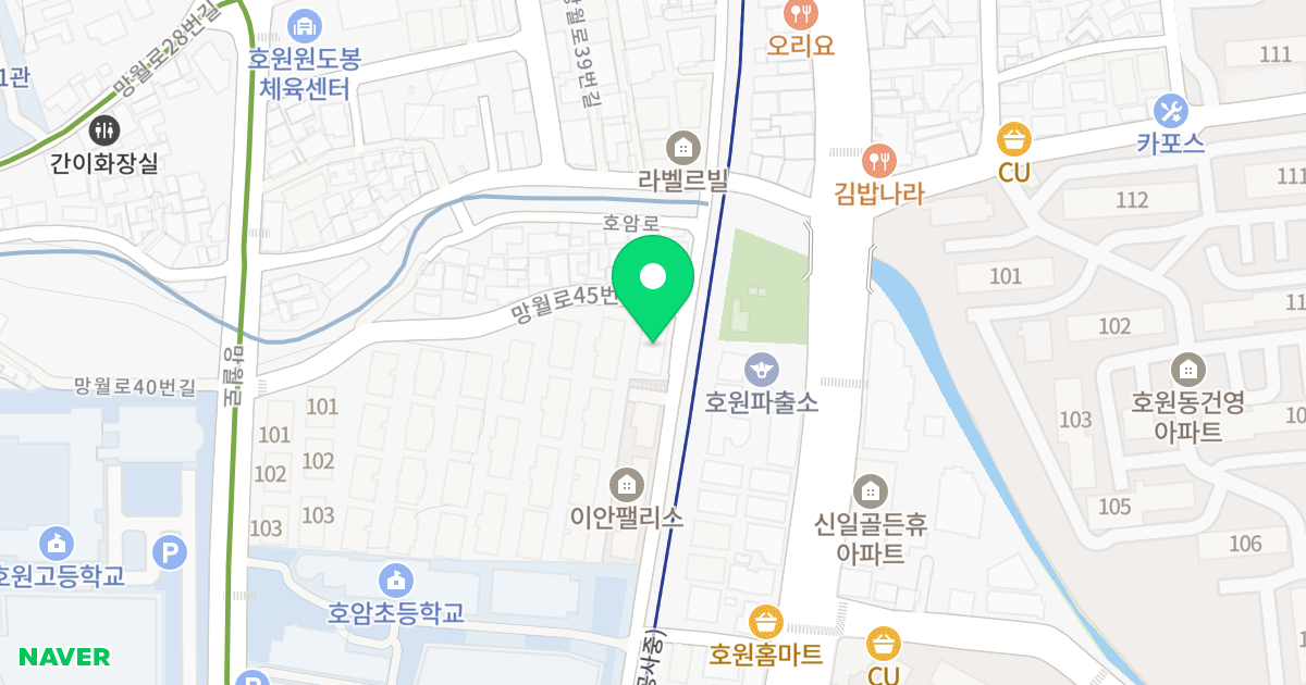 31차 진산은빛마을 위치 지도 - 경기도 의정부시 망월로45번길 38