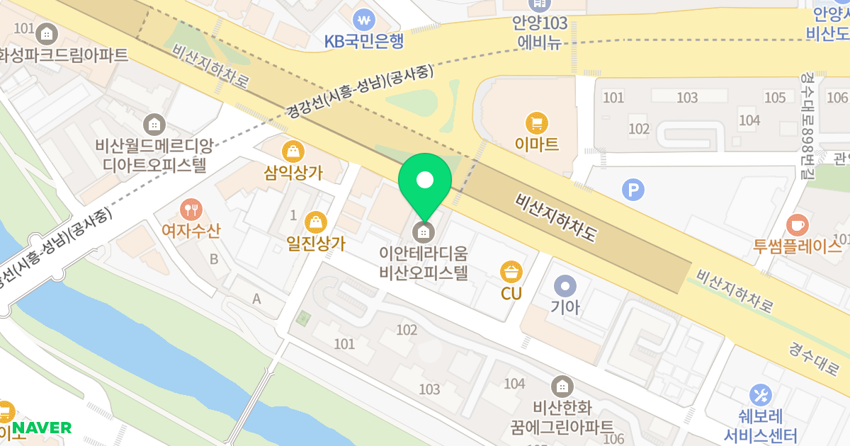 이안 테라디움 위치 지도 - 경기도 안양시 동안구