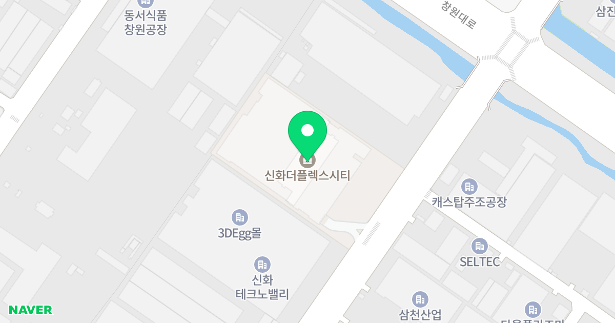신화 더 플렉스시티 위치 지도 - 경상남도 창원시 의창구 평산로 33