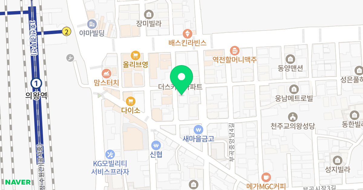 THE BTS40 위치 지도 - 경기도 의왕시 부곡중앙남2길 7
