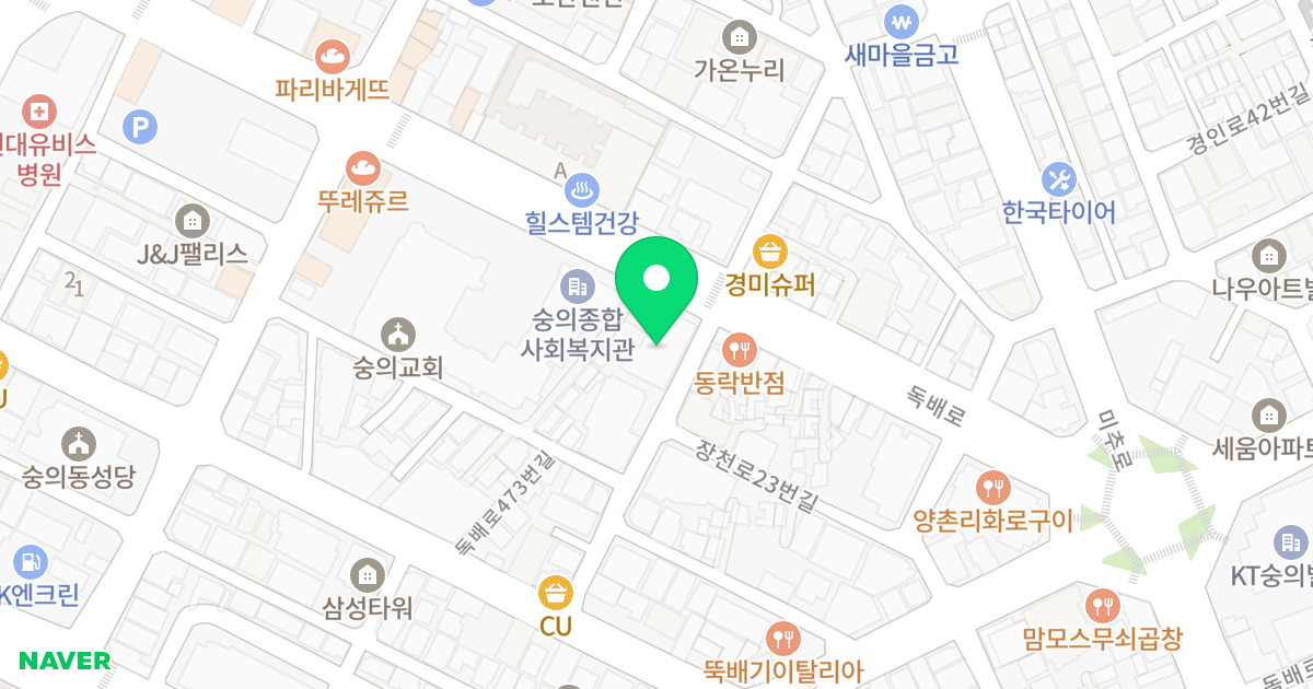 더스타리움 위치 지도 - 인천광역시 미추홀구 독배로473번길 4