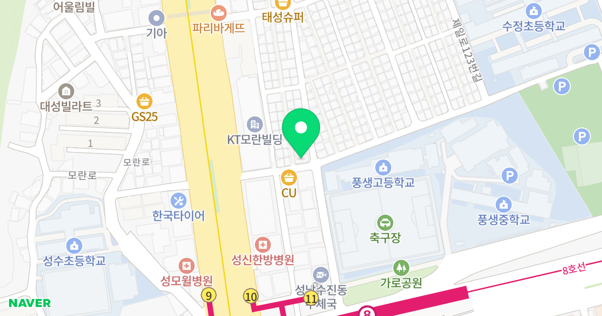수진동 4066 업무시설 (최문석) 위치 지도 - 경기도 성남시 수정구 성남대로1180번길 7