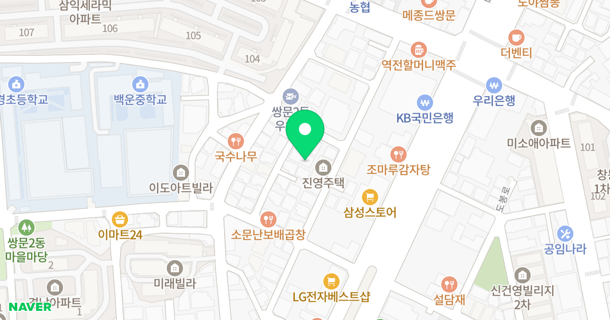 연희아이빌 위치 지도 - 서울특별시 도봉구 도봉로129길 20-22