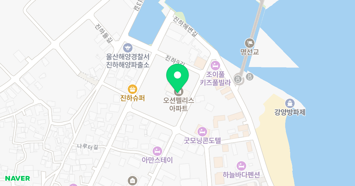 오션펠리스 위치 지도 - 울산광역시 울주군 서생면