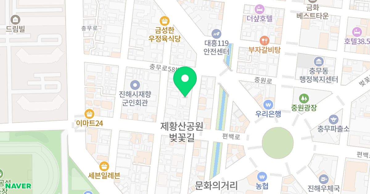 미르빌 위치 지도 - 경상남도 창원시 진해구 편백로19번길 5