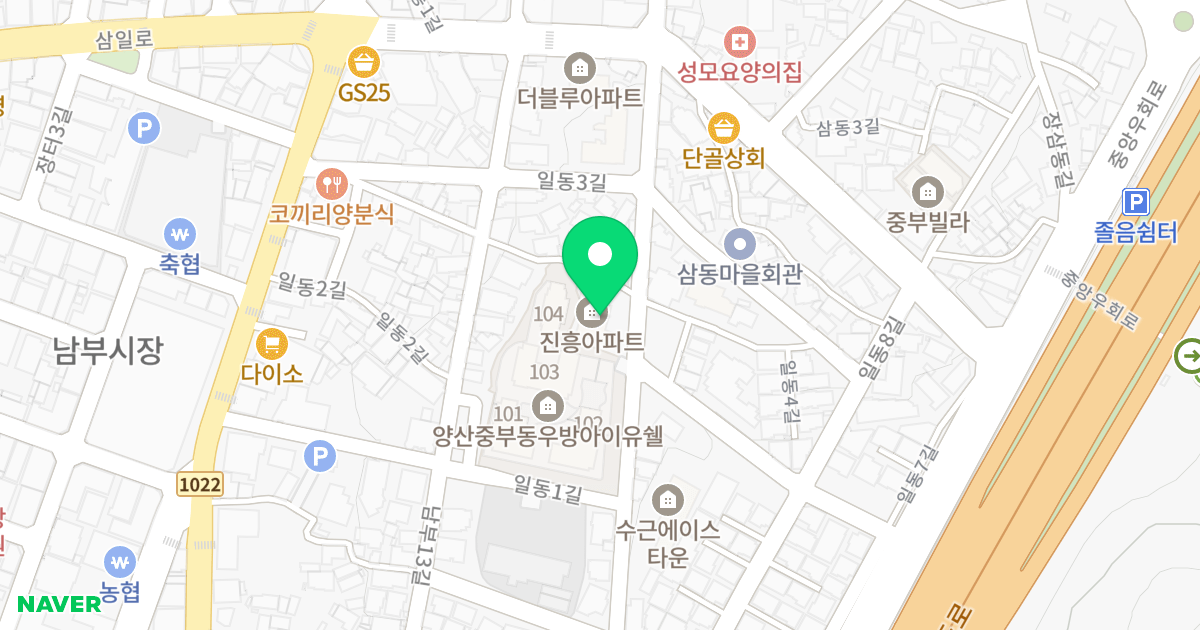 진흥에이원 위치 지도 - 경상남도 양산시 일동6길 2